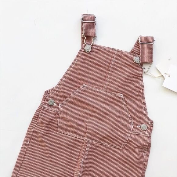 Zara NWT stripe short overalls 12-18m - Picture 2 of 3